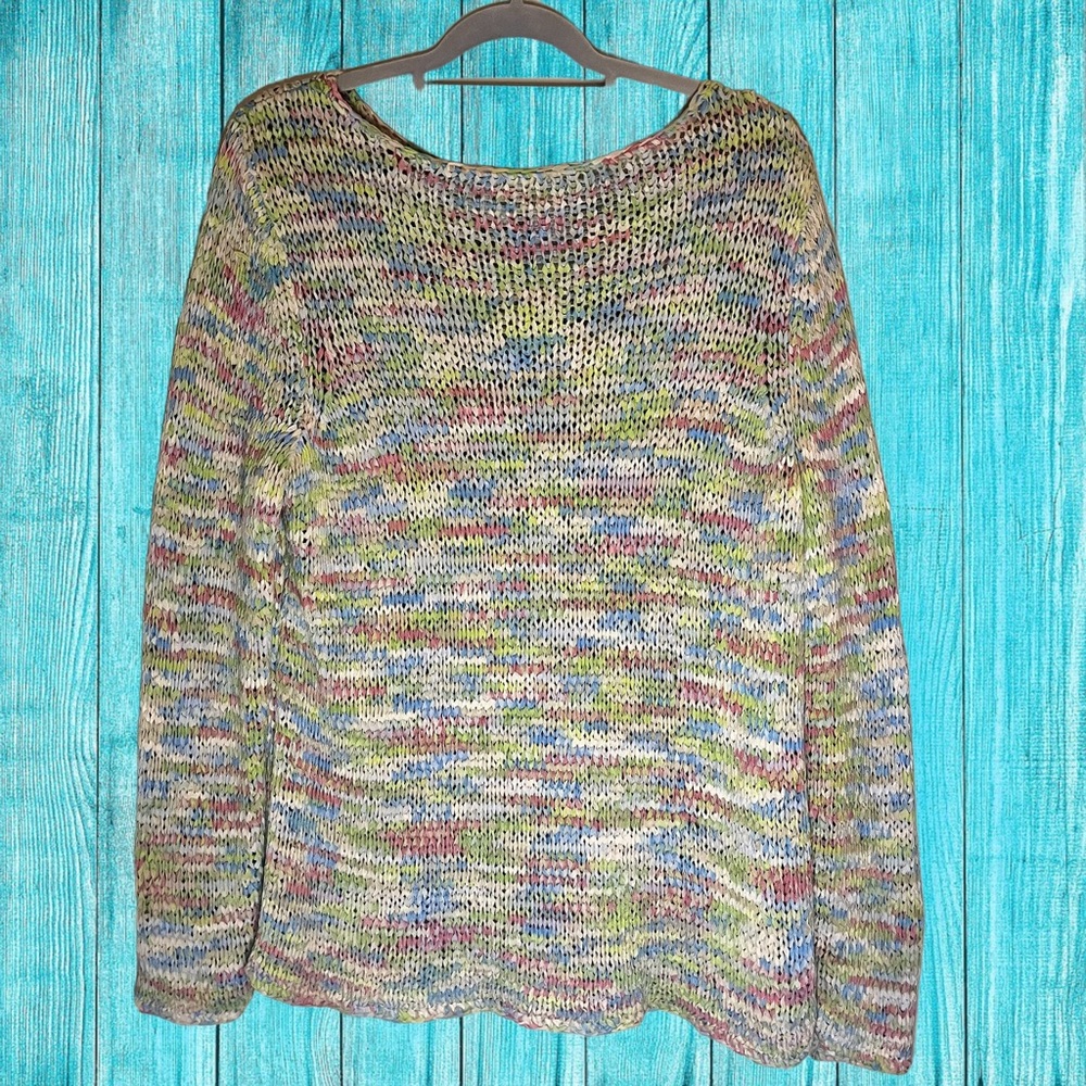 Elisabeth by Liz Claiborne Size Petite 1 Plus Vintage Pastel Sweater So soft!